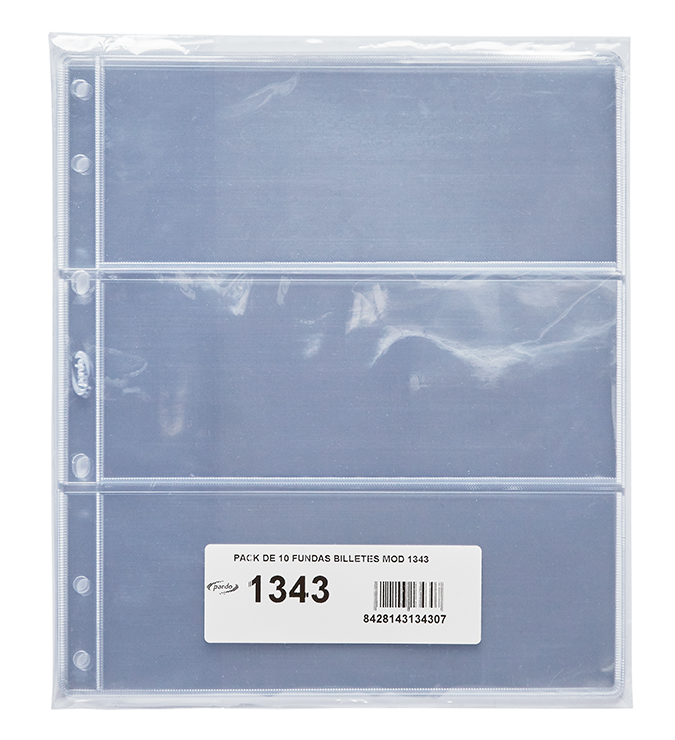 Funda clasificadora para archivadores de 4 anillas, 3 departamentos